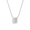 Simple Women's Stainless Steel Plated 18K Gold Letter Pendant Necklace With Electroplating