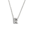 Simple Women's Stainless Steel Plated 18K Gold Letter Pendant Necklace With Electroplating