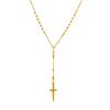 Simple Y Shaped Geometric Cross Diamond Necklace Copper Vacuum Electroplating 18K Gold For Women