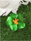 Simulated Hibiscus Flower Hairpins Duckbill Clip Purely Handmade Women's Accessories