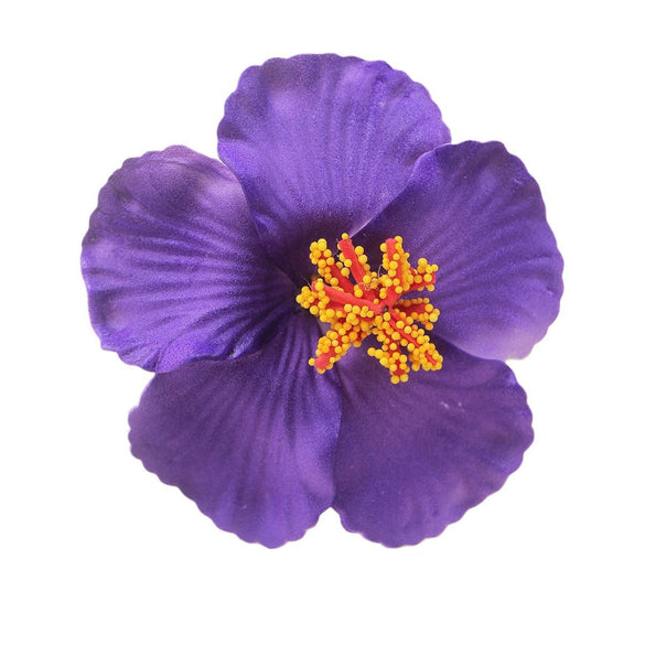 Simulated Hibiscus Flower Hairpins Duckbill Clip Purely Handmade Women's Accessories