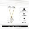 Single Pearl Pendant Necklace Natural Baroque Freshwater Pearl Silver Geometric Clavicle Chain Electroplating Simple Minimalist Design For Women