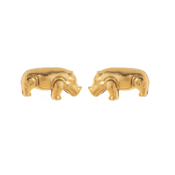 Small Animal Stud Earrings Stainless Steel 18K Gold Plated Electroplated Unisex Old Money Style