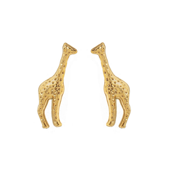 Small Animal Stud Earrings Stainless Steel 18K Gold Plated Electroplated Unisex Old Money Style