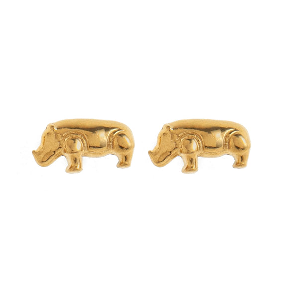 Small Animal Stud Earrings Stainless Steel 18K Gold Plated Electroplated Unisex Old Money Style