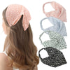 Small Floral Chiffon And Silk Scarf For Women With Geometric Pattern And Elastband Simple Style