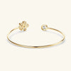 Small Flower Moissanite Bracelet S925 Sterling Silver Electroplated Jewelry For Women