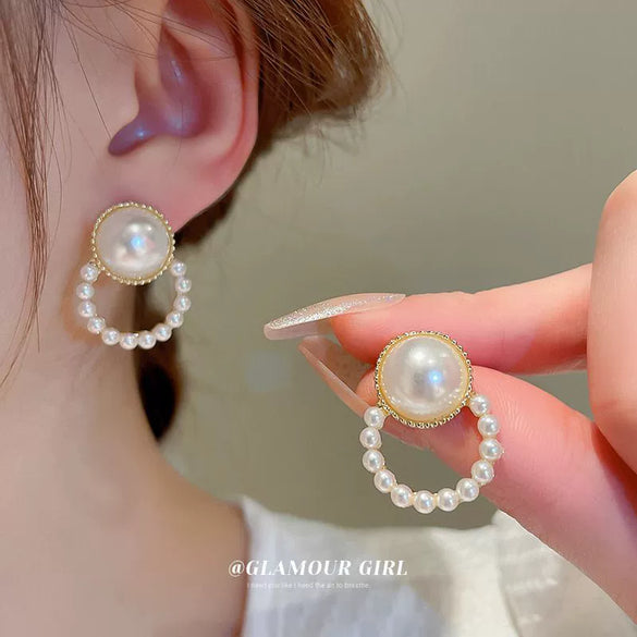 Small Fresh Flower Butterfly Resin Plastic Handmade Earrings For Women