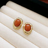 Small Fresh Flower Butterfly Resin Plastic Handmade Earrings For Women