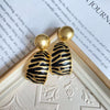 Small Fresh Flower Butterfly Resin Plastic Handmade Earrings For Women