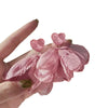 Small Fresh Sweet Flower Fabric Earrings With Electroplating Treatment