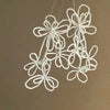 Small Fresh Sweet Flower Fabric Earrings With Electroplating Treatment