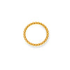 Small Round Bead Splicing Stainless Steel Gold Plated Ring For Women Geometric Simple Style Electroplated Jewelry