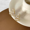 Small Sweet Super Fairy Women's Cold Style Simple Fashion Earrings With Crystal And Animal Zodiac Design
