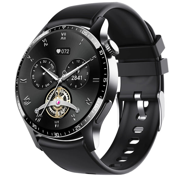 Smart Bracelet Silicone Sports Health Monitoring With Magnetic Attraction Charging And Round Dial