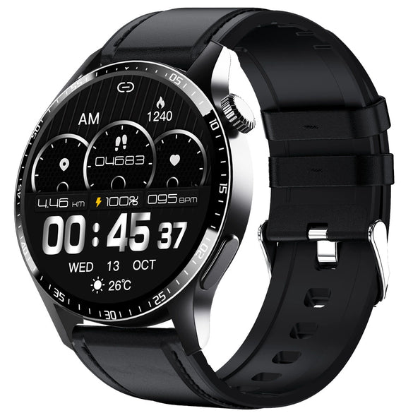 Smart Bracelet Silicone Sports Health Monitoring With Magnetic Attraction Charging And Round Dial