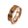 Smart Jewelry Titanium Steel Ring With Letters Numbers Text Pattern Dripping Oil Treatment Unisex