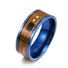 Smart Jewelry Titanium Steel Ring With Letters Numbers Text Pattern Dripping Oil Treatment Unisex