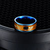 Smart Jewelry Titanium Steel Ring With Letters Numbers Text Pattern Dripping Oil Treatment Unisex