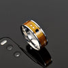 Smart Ring Nfc Smart Jewelry Titanium Steel With Letters Numbers Text Epoxy Treatment Unisex
