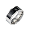 Smart Ring Nfc Smart Jewelry Titanium Steel With Letters Numbers Text Epoxy Treatment Unisex