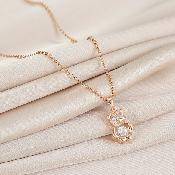 Smart Series Titanium Steel Women's Fashion Beating Heart Necklace With Letter Number Text Pattern O Chain