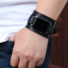 Smart Watch Accessories Leather Punk Strap Geometric Handmade Unisex