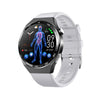 Smart Watch Alloy And Silicone Material Multifunctional Sports Round Dial Daily Waterproof