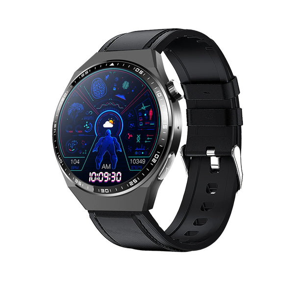 Smart Watch Alloy And Silicone Material Multifunctional Sports Round Dial Daily Waterproof