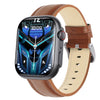Smart Watch Aluminum Alloy Case Silicone Wrist Strap Square Dial Sporty Style Bluetooth Multitouch Screen For Health Monitoring