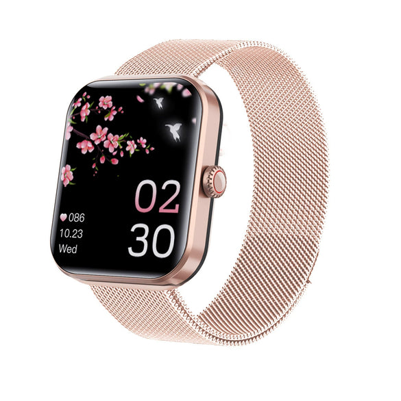 Smart Watch Aluminum Alloy Environmentally Friendly Silicone Square Health Sports Daily Waterproof Blood Oxygen Detection