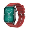 Smart Watch Bluetooth Call Monitoring Amoled Screen Silicone Strap Square Dial