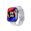 Smart Watch Health Monitoring Sports Watch With Environmental Silicone Strap Square Dial And Magnetic Attraction Charging