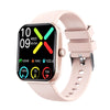 Smart Watch Multifunction Blood Glucose Blood Pressure Heart Rate Blood Oxygen Monitoring Sos Alarm Call Square Dial Daily Waterproof Environmentally Friendly Silicone Wristband