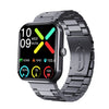 Smart Watch Multifunction Blood Glucose Blood Pressure Heart Rate Blood Oxygen Monitoring Sos Alarm Call Square Dial Daily Waterproof Environmentally Friendly Silicone Wristband