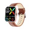 Smart Watch Multifunction Blood Glucose Blood Pressure Heart Rate Blood Oxygen Monitoring Sos Alarm Call Square Dial Daily Waterproof Environmentally Friendly Silicone Wristband
