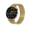 Smart Watch Silicone Wrist Strap Alloy Case Sporty Style Round Dial Touch Push Button Operation Blood Oxygen Heart Rate Measurement