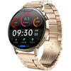 Smart Watch Silicone Wrist Strap Sporty Round Dial Bluetooth Touch Screen Heart Rate Sleep Blood Oxygen Etc Function