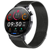 Smart Watch Silicone Wrist Strap Sporty Round Dial Bluetooth Touch Screen Heart Rate Sleep Blood Oxygen Etc Function