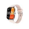 Smart Watch Silicone Wrist Strap Sporty Style Square Dial Blood Oxygen Test Multiexercise Modes Noninvasive Blood Sugar Siri Voice Dialing Touch Operation Compatible With Ios