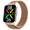 Smart Watch Silicone Wrist Strap Sporty Style Square Dial Blood Oxygen Test Multiexercise Modes Noninvasive Blood Sugar Siri Voice Dialing Touch Operation Compatible With Ios
