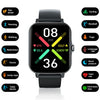Smart Watch Silicone Wrist Strap Sporty Style Square Dial Blood Oxygen Test Multiexercise Modes Noninvasive Blood Sugar Siri Voice Dialing Touch Operation Compatible With Ios