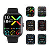 Smart Watch Silicone Wristband Square Dial Bluetooth Blood Oxygen Detection Heart Rate Blood Pressure
