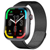 Smart Watch Square Dial Sporty Strap Silicone Wrist Strap Bluetooth Communication Blood Sugar Monitoring Breathing Training Calorie Step Counting Sos Fall For Help Oxygen Test