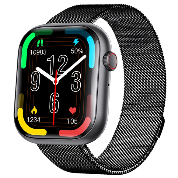 Smart Watch Square Dial Sporty Strap Silicone Wrist Strap Bluetooth Communication Blood Sugar Monitoring Breathing Training Calorie Step Counting Sos Fall For Help Oxygen Test
