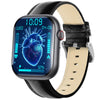 Smart Watch Square Dial Sporty Strap Silicone Wrist Strap Bluetooth Communication Blood Sugar Monitoring Breathing Training Calorie Step Counting Sos Fall For Help Oxygen Test