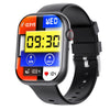 Smart Watch Square Dial Sporty Strap Silicone Wrist Strap Bluetooth Communication Blood Sugar Monitoring Breathing Training Calorie Step Counting Sos Fall For Help Oxygen Test
