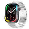 Smart Watch Square Dial Sporty Strap Silicone Wrist Strap Bluetooth Communication Blood Sugar Monitoring Breathing Training Calorie Step Counting Sos Fall For Help Oxygen Test