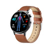 Smart Watch Third Generation Blood Glucose True Blood Oxygen Stress Test Call Exercise Body Temperature Hrv Silicone Wristband Round Dial Sporty Style