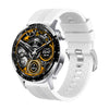 Smart Watch Titanium Alloy Case Silicone Wrist Strap Round Dial Multifunctional Sports Bluetooth Call Blood Pressure Heart Rate Blood Oxygen Monitoring